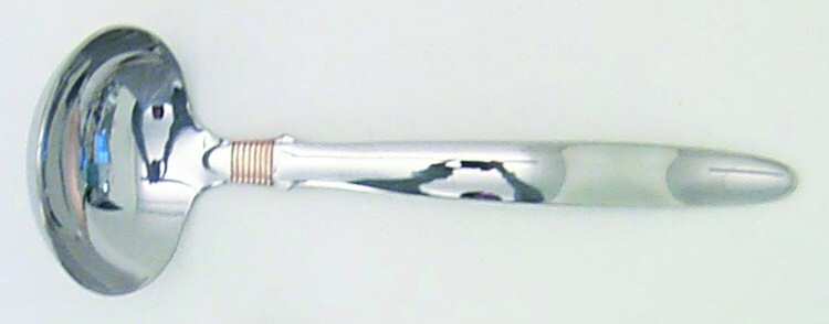 Narragansett Gold (Stainless, Gold Accent, Wings) Solid Gravy Ladle