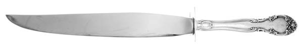 New Elegance (Silverplate, 1947) Large Stainless Blade Roast Carving Knife