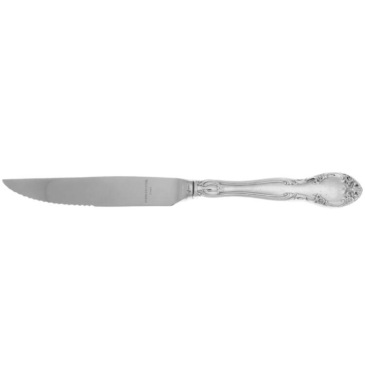 New Elegance (Silverplate, 1947) Steak Knife Individual Hollow, Serrate HC