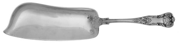 New Queens (Sterling, 1895) Large Flat Handle Crumb Knife/Crumber