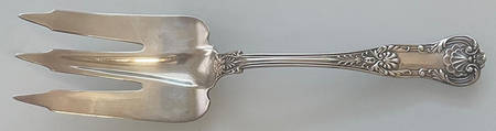 New Queens (Sterling, 1895) Solid Salad Serving Fork
