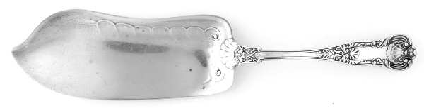 New Queens (Sterling, 1895) Large Solid Fish Serving Knife