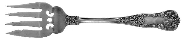 New Queens (Sterling, 1895) Fork-Cold Meat/Servg-Sm/Solid