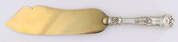 New Queens (Sterling, 1895) Large Hollow Handle Ice Cream Slicer Sterling Bld