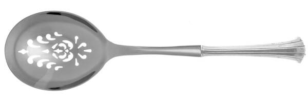 Newport Scroll (Sterling, 1983) Casserole Spoon with Pierced Stainless Bowl HC