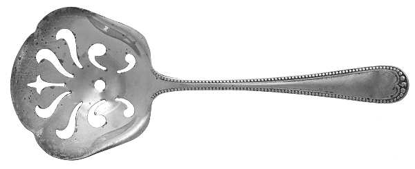 Newcastle (Sterling, 1895) Solid Bon Bon Spoon with Pierced Bowl