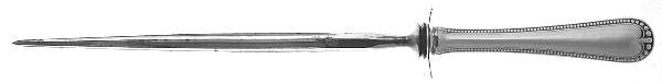 Newcastle (Sterling, 1895) Large Roast Steel Rod Knife Sharpener