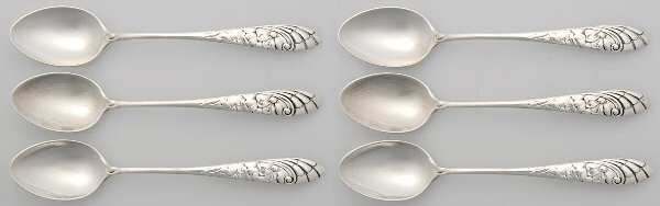 No. 20-C (Sterling, 1885) (Set of 6) Demitasse Spoons