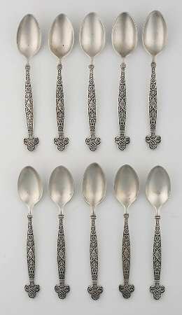 No. 409 (Sterling, 1885) (Set of 10) Demitasse Spoon