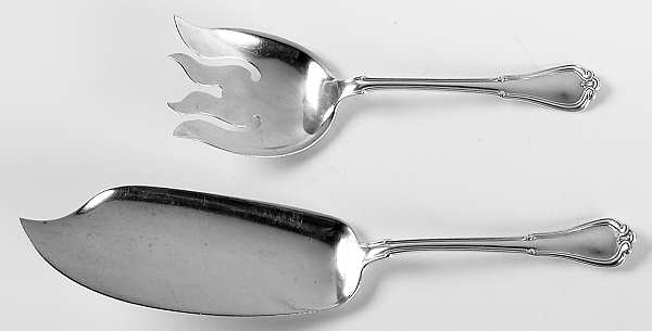 Norfolk-Villa Norfolk (Sterling) 2 Piece Large Solid Fish Serving Set