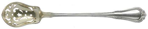 Norfolk-Villa Norfolk (Sterling) Pierced Bowl Short Handle Olive Spoon