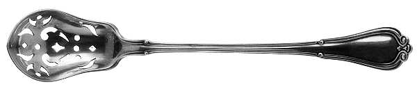 Norfolk-Villa Norfolk (Sterling) Pierced Bowl Short Handle Olive Spoon