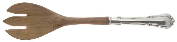 Norfolk-Villa Norfolk (Sterling) Salad Serving Fork with Wooden Prongs