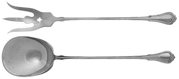Norfolk-Villa Norfolk (Sterling) 2 Pc Large Lettuce Serving Set