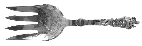 Nuremberg (Sterling, 1885) Large Solid Fish Serving Fork