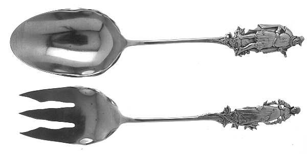 Nuremberg (Sterling, 1885) (2 Pc) Solid Salad Set