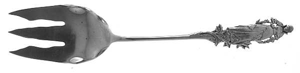 Nuremberg (Sterling, 1885) Solid Salad Serving Fork