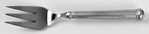 Octette (Pewter) Medium Solid Cold Meat Serving Fork