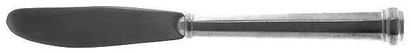 Octette (Pewter) Modern Hollow Butter Spreader (Stainless)