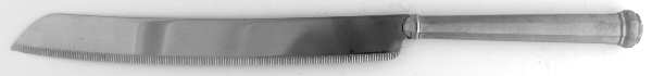 Octette (Pewter) Bread Knife with Stainless Blade