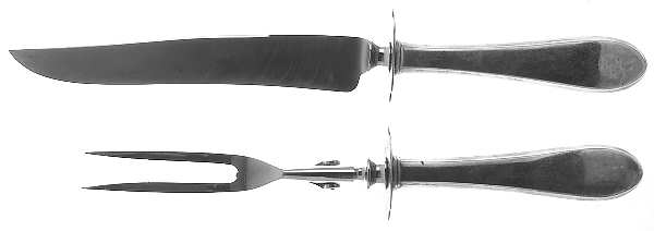 Old Colony-New (Sterling, 1926) Large 2-Piece Roast Carving Set w/Stainless Blade