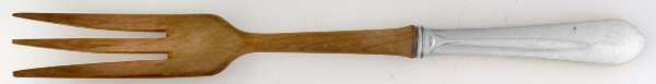 Old Colony-New (Sterling, 1926) Salad Serving Fork with Wooden Prongs