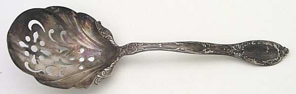 Old Colony-Old (Sterling, 1896) Large Pierced Pea Serving Spoon