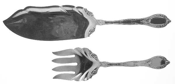Old Colony-Old (Sterling, 1896) Solid 2-Piece Small Fish Serving Set