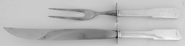 Old English Tipt (Sterling) Small Stainless Blade 2-Piece Steak Carving Set