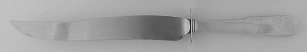 Old English Tipt (Sterling) Lg Carving Roast Knife-Stnl Blade w/Sterling Guard