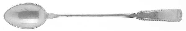 Old English Tipt-Engraved-A (Sterling, 1870) Iced Tea Spoon