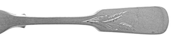 Old English Tipt-Engraved Wheat A (Sterling) Flat Handle Butter Spreader