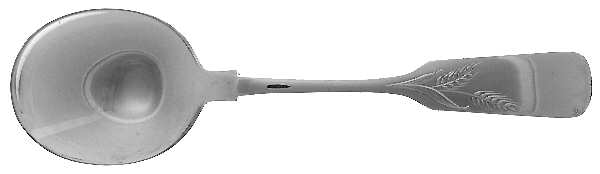 Old English Tipt-Engraved Wheat A (Sterling) Round Bowl Soup Spoon (Cream Soup)
