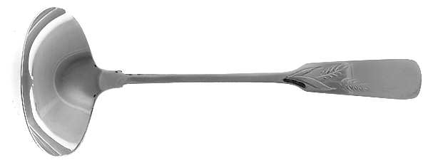Old English Tipt-Engraved Wheat A (Sterling) Solid Piece Cream Ladle