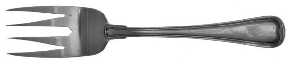 Old French (Sterling, 1905) Medium Solid Cold Meat Serving Fork