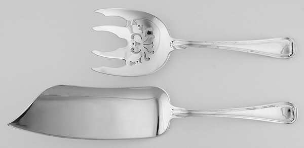 Old French (Sterling, 1905) 2 Piece Large Solid Fish Serving Set