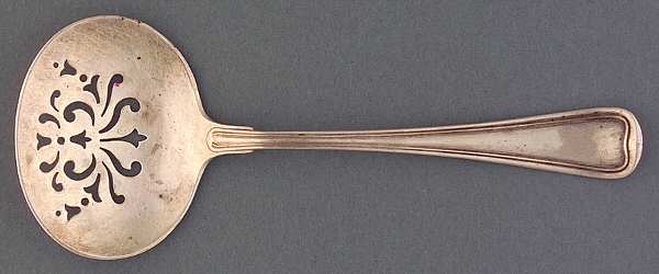 Old French (Sterling, 1905) Solid Bon Bon Spoon with Pierced Bowl