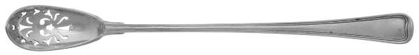 Old French (Sterling, 1905) Pierced Bowl Long Handle Olive Spoon