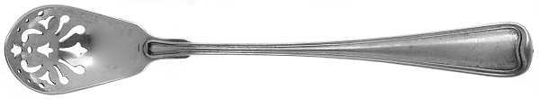 Old French (Sterling, 1905) Pierced Bowl Short Handle Olive Spoon