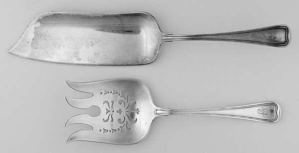 Old French (Sterling, 1905) Solid 2-Piece Small Fish Serving Set