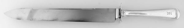 Old French (Sterling, 1905) Large Carving/Roast Knife StnlBl w/Sterling Guard