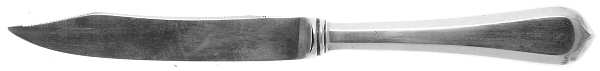 Old London-Plain (Sterling, 1916, No Monos) Orange Knife with Silverplate Blade