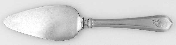 Old London-Plain (Sterling, 1916, No Monos) Cheese Server with Silverplate Blade