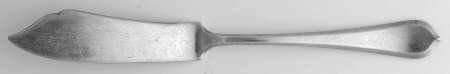 Old London-Plain (Sterling, 1916, No Monos) Flat Handle Master Butter Knife
