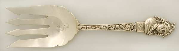 Old Masters (Sterling, 1885) Large Solid Fish Serving Fork