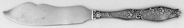 Oxford (Sterling, 1895) Monogram Flat Handle Butter Spreader