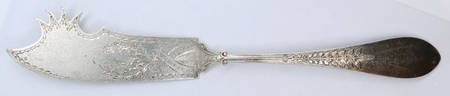 Palm (Sterling, 1870) Cheese Serving Knife Bright Cut