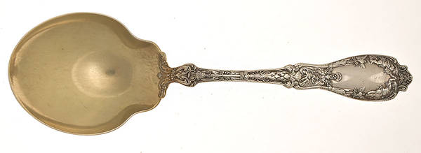 Paris (Sterling, 1900, No Monograms) Solid Salad Serving Spoon