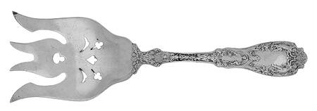 Paris (Sterling, 1900, No Monograms) Large Solid Fish Serving Fork