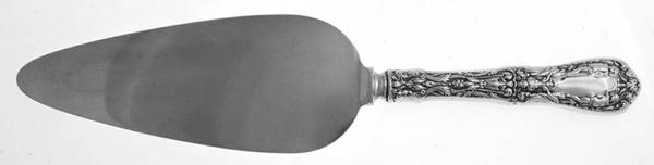Paris (Sterling, 1900, No Monograms) Pie Server with Silverplate Blade